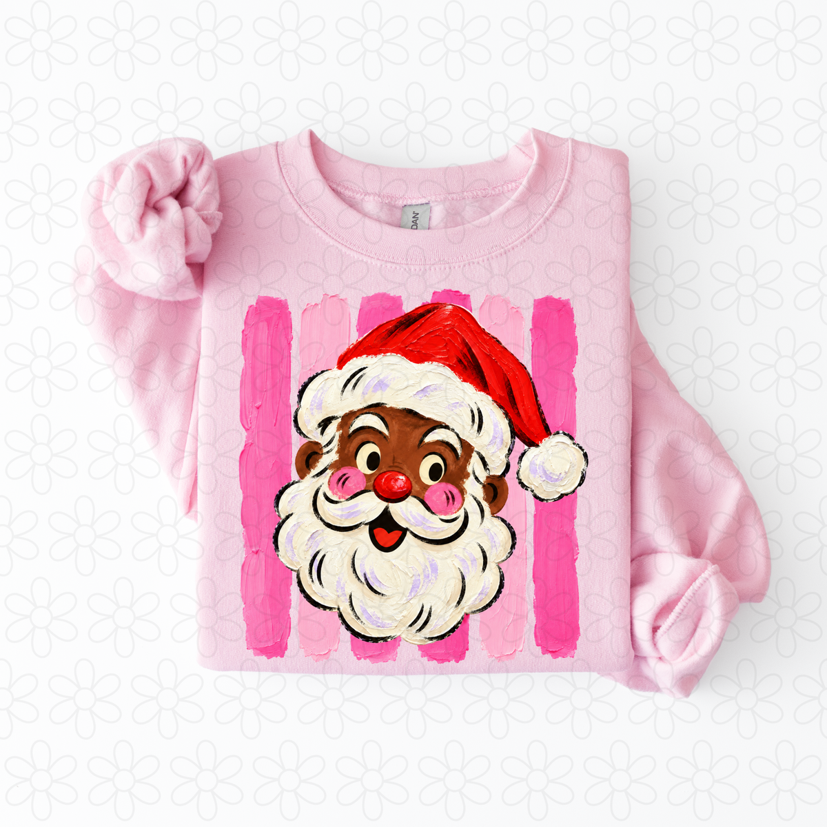 Painted Santa Completed Tee