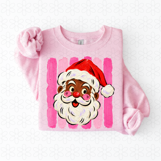 Painted Santa Completed Tee