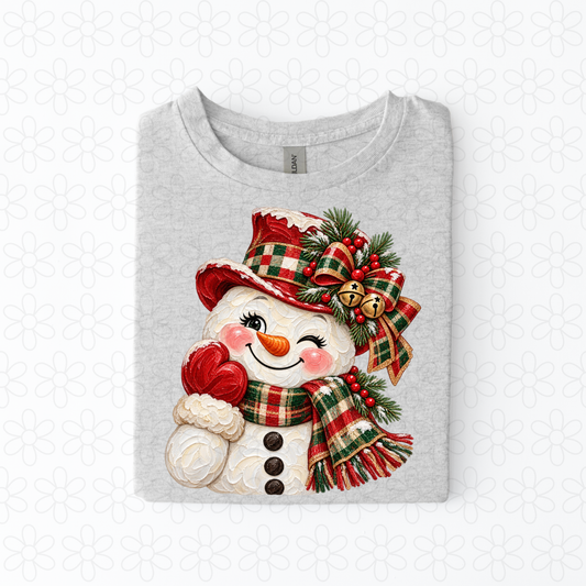 Painted SnowmanCompleted Tee
