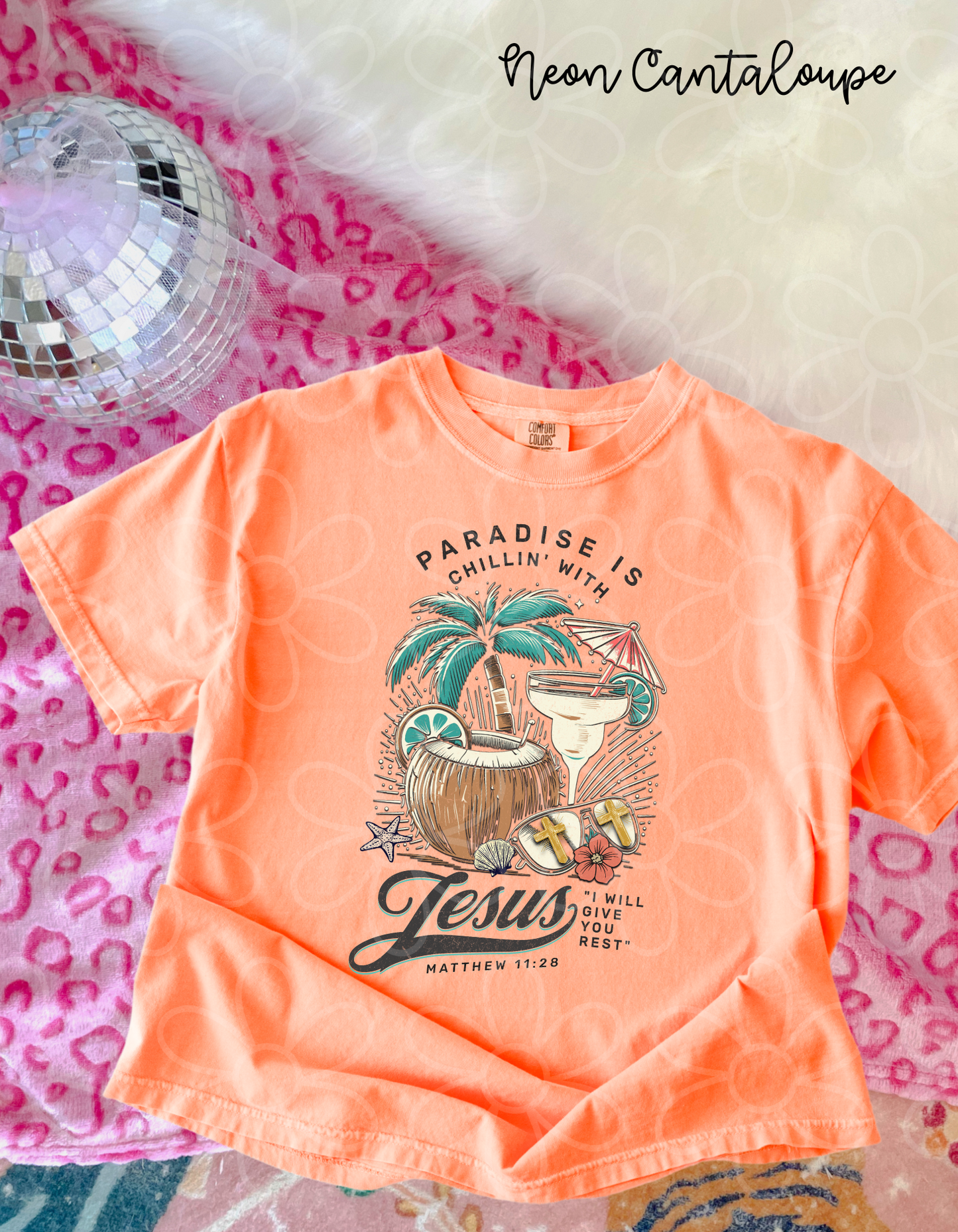 Paradise Is Chillin With Jesus Completed Tee
