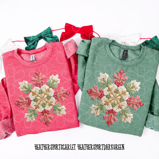 Patchwork Snowflake Completed Tee