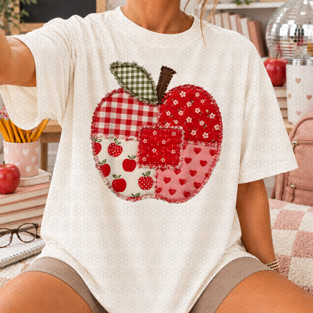 Patchwork Apple Completed Tee