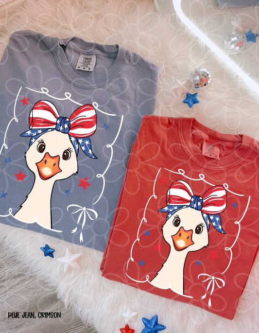 Patriotic Coquette Goose DTF Transfer