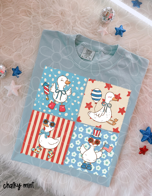 Patriotic Geese Kids Completed Tee