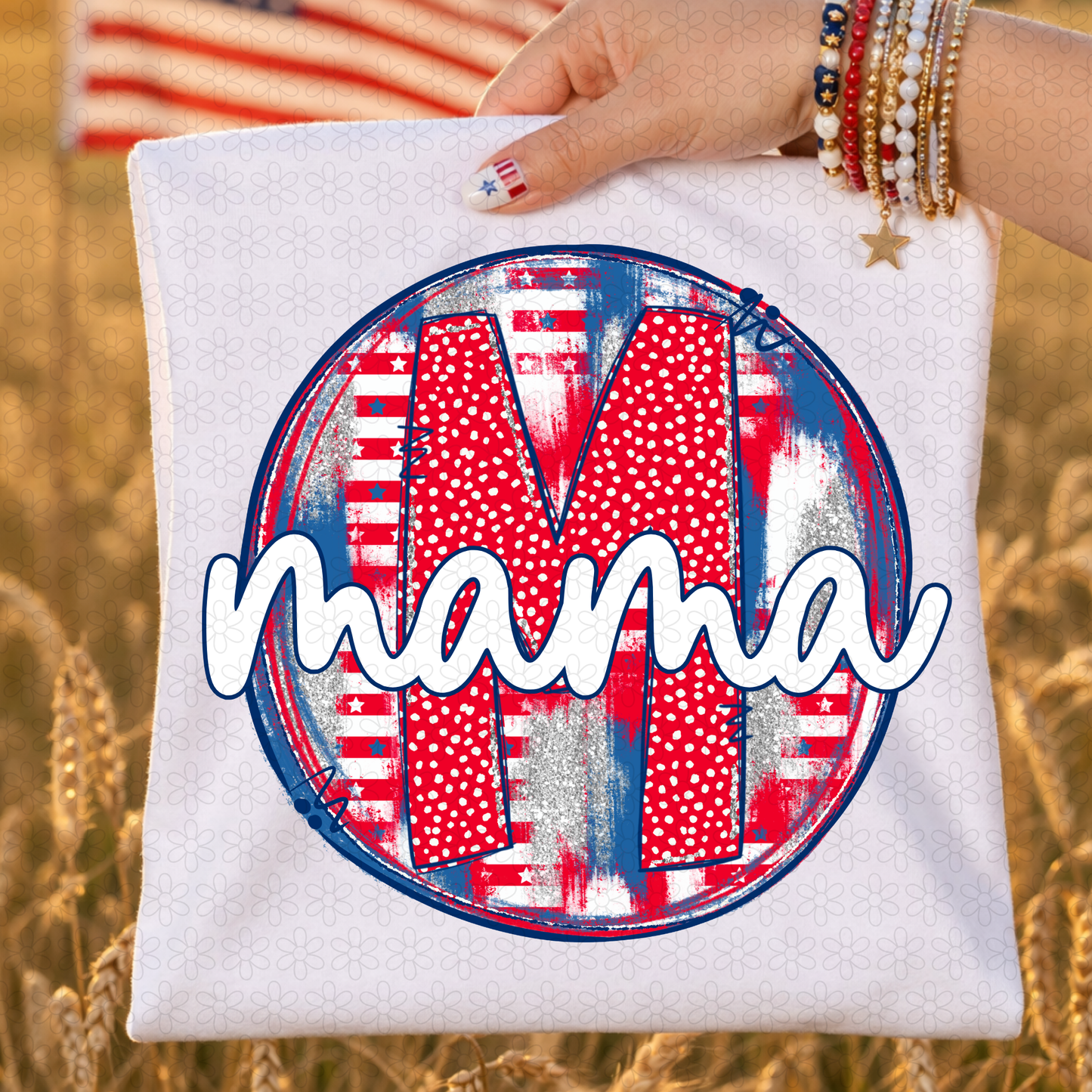 Patriotic Custom Name DTF Transfer