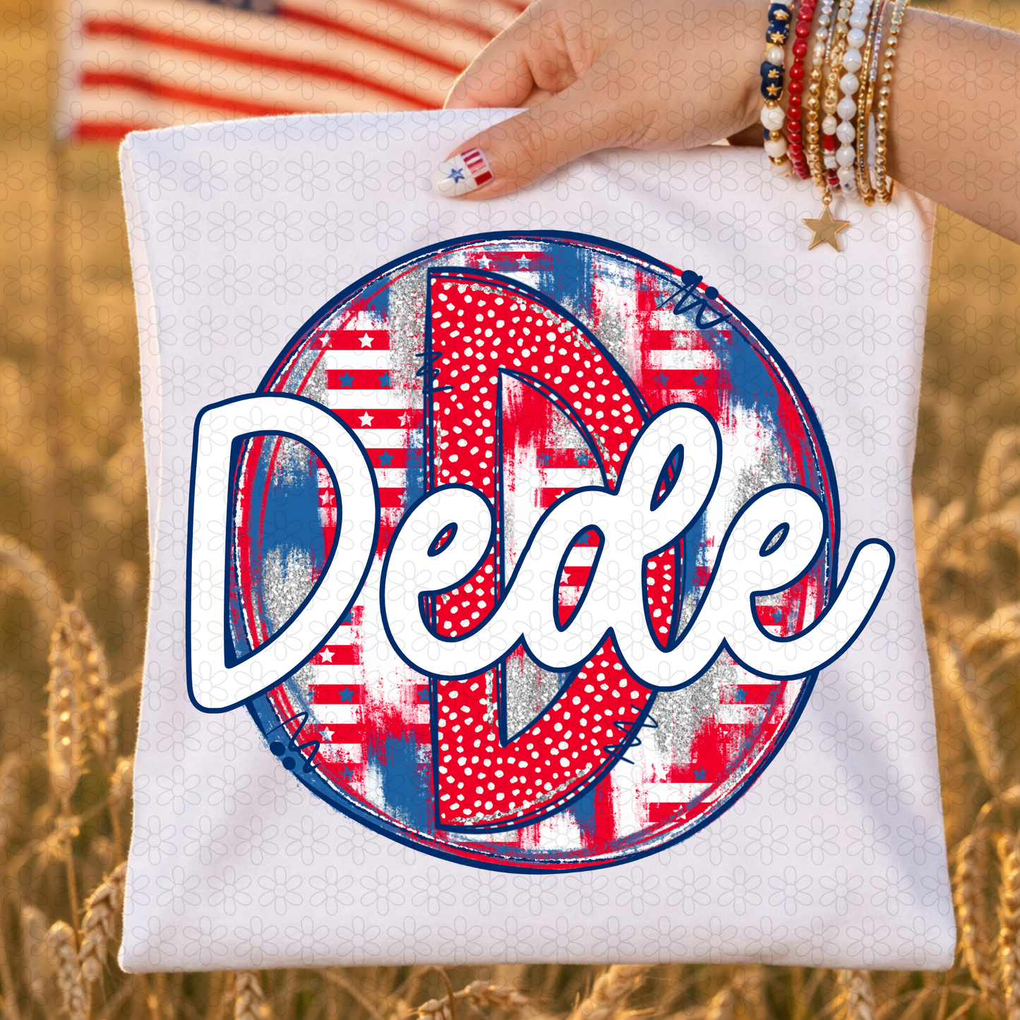 Patriotic Custom Name DTF Transfer