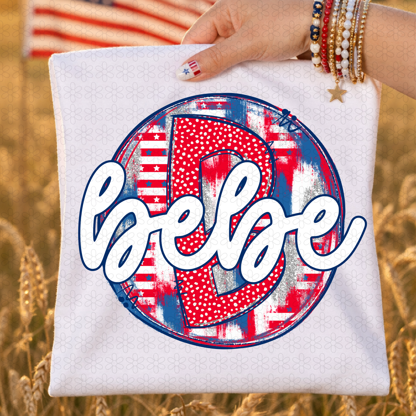 Patriotic Custom Name DTF Transfer
