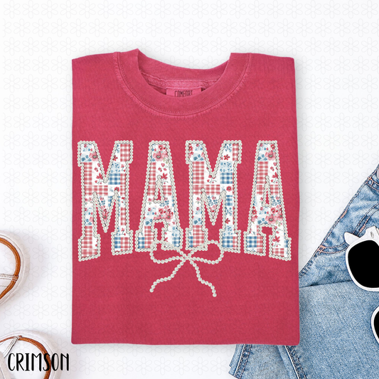 Patriotic Floral Titles- Multiple Options No Custom Completed Tee