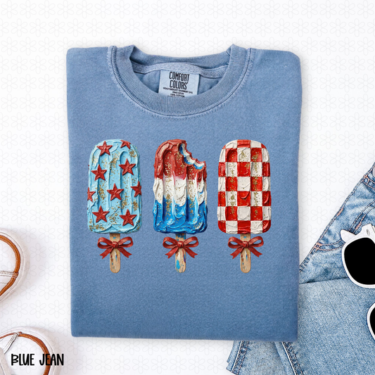 Patriotic Popsicles DTF Transfer