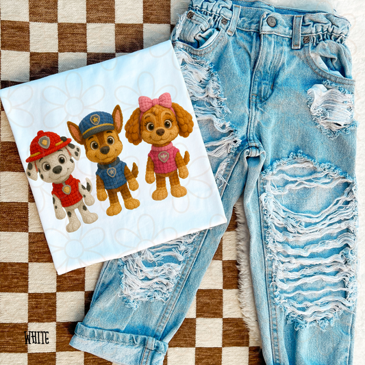 Paw Patrol Characters Kids Completed Tee