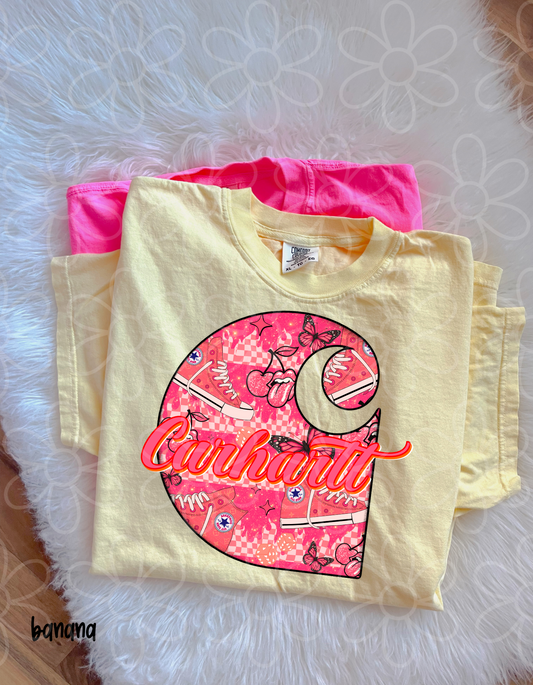 Pink Converse Carhartt Kids Completed Tee