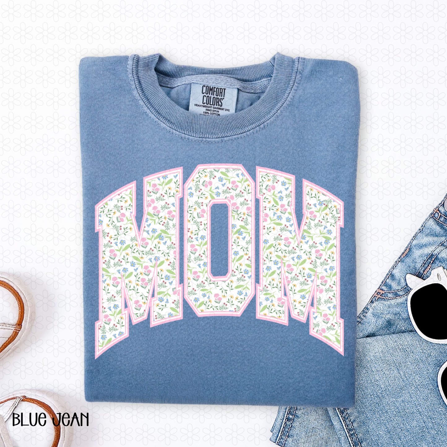 Pink Floral Mom DTF Transfer