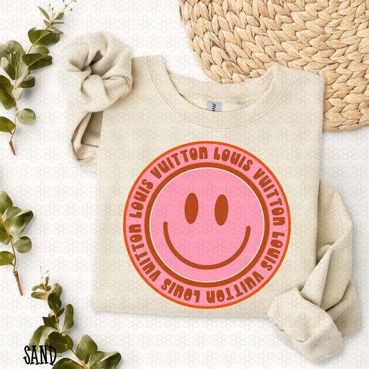 Pink LV Smiley Kids Completed Tee