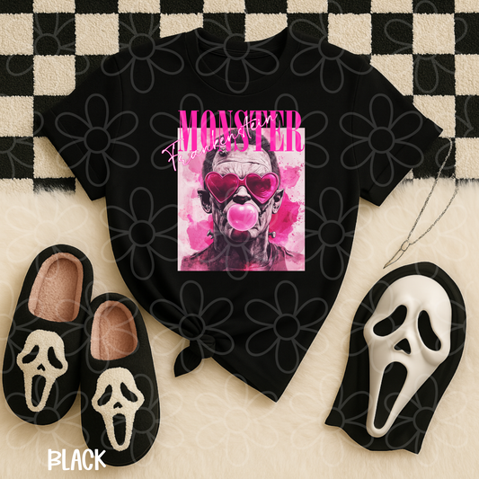 Pink Monster Frankenstein Completed Tee