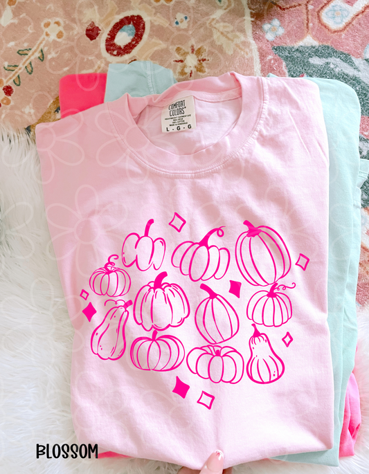 Pink Pumpkins Kids Completed Tee