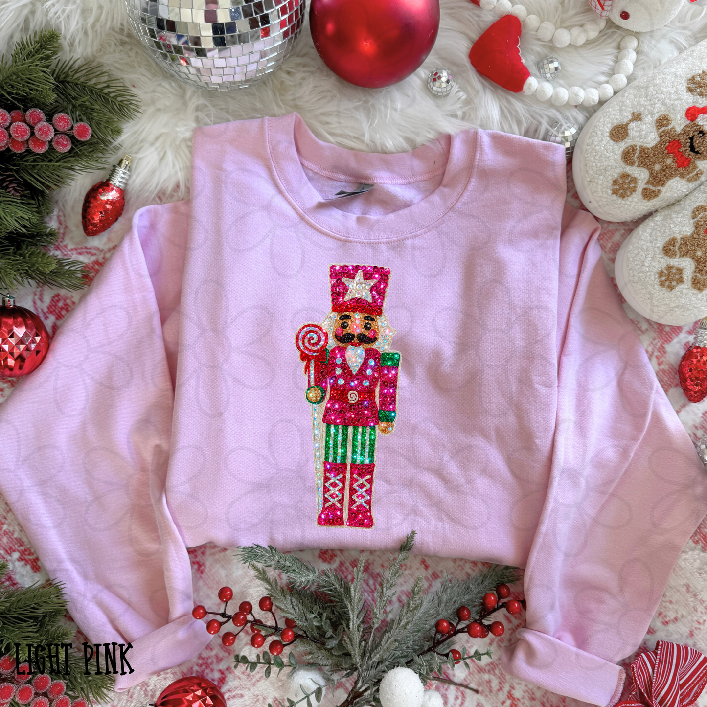 Pink Sequins Nutcracker Lollipop DTF Transfer