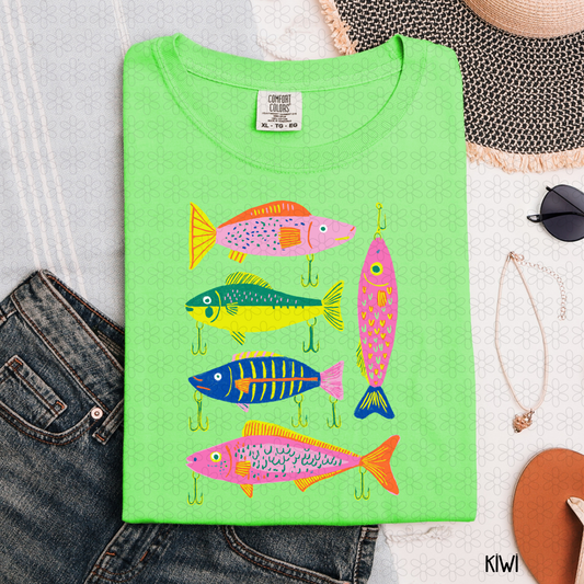 Pink Fish Lures Completed Tee