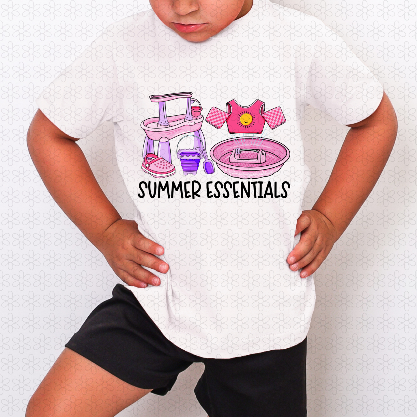 Pink Summer Essentials Completed Tee