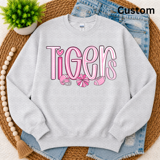 Pinkout Custom Mascot Completed Tee