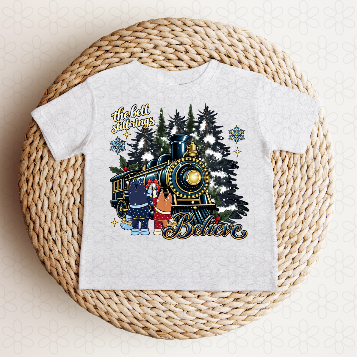 Polar Express Bluey Completed Tee
