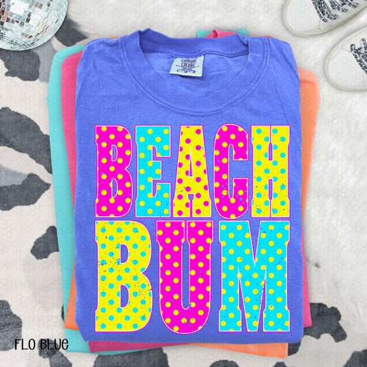 Polka Dot Beach Bum  DTF Transfer