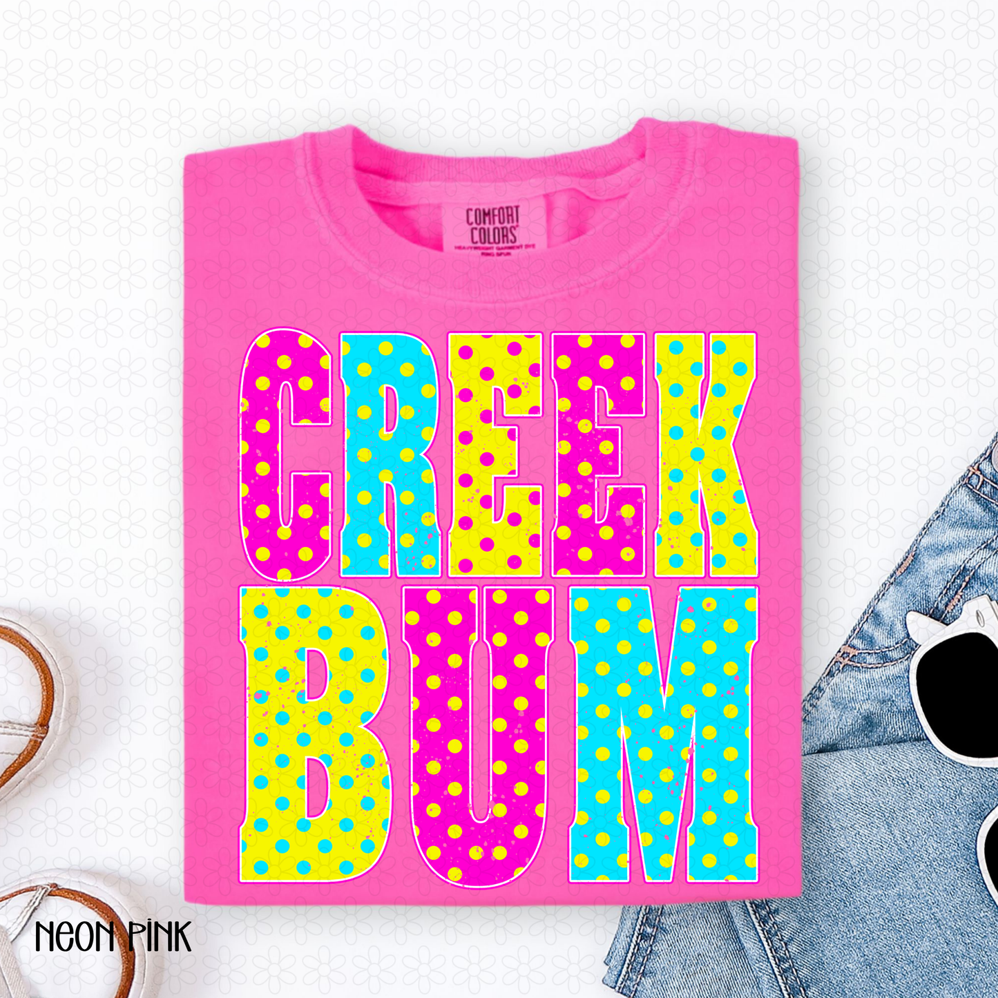 Polka Dot Creek Bum DTF Transfer