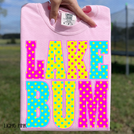 Polka Dot Lake Bum DTF Transfer