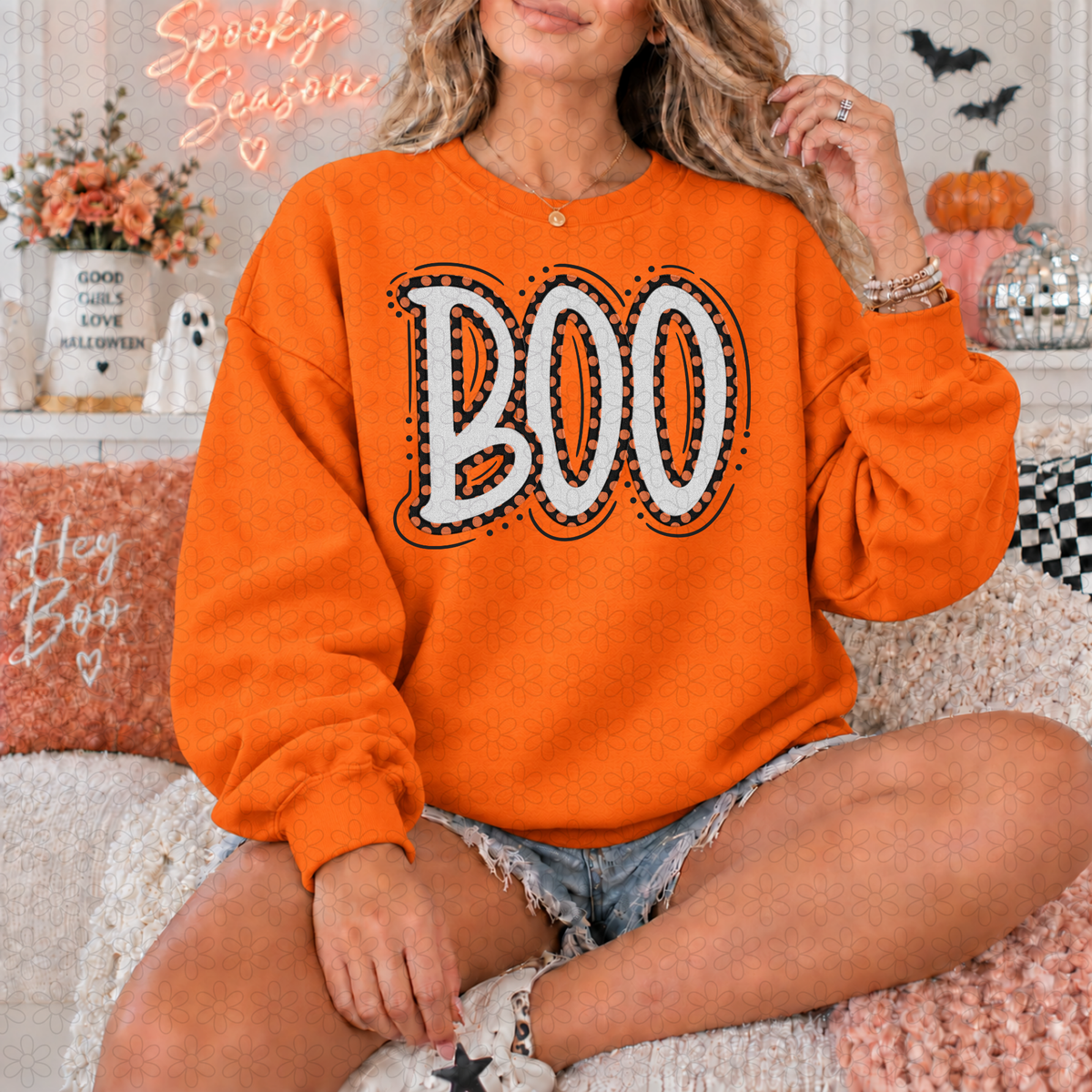Polka Dot Boo DTF Transfer