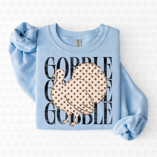 Polka Dot Gobble Gobble Completed Tee