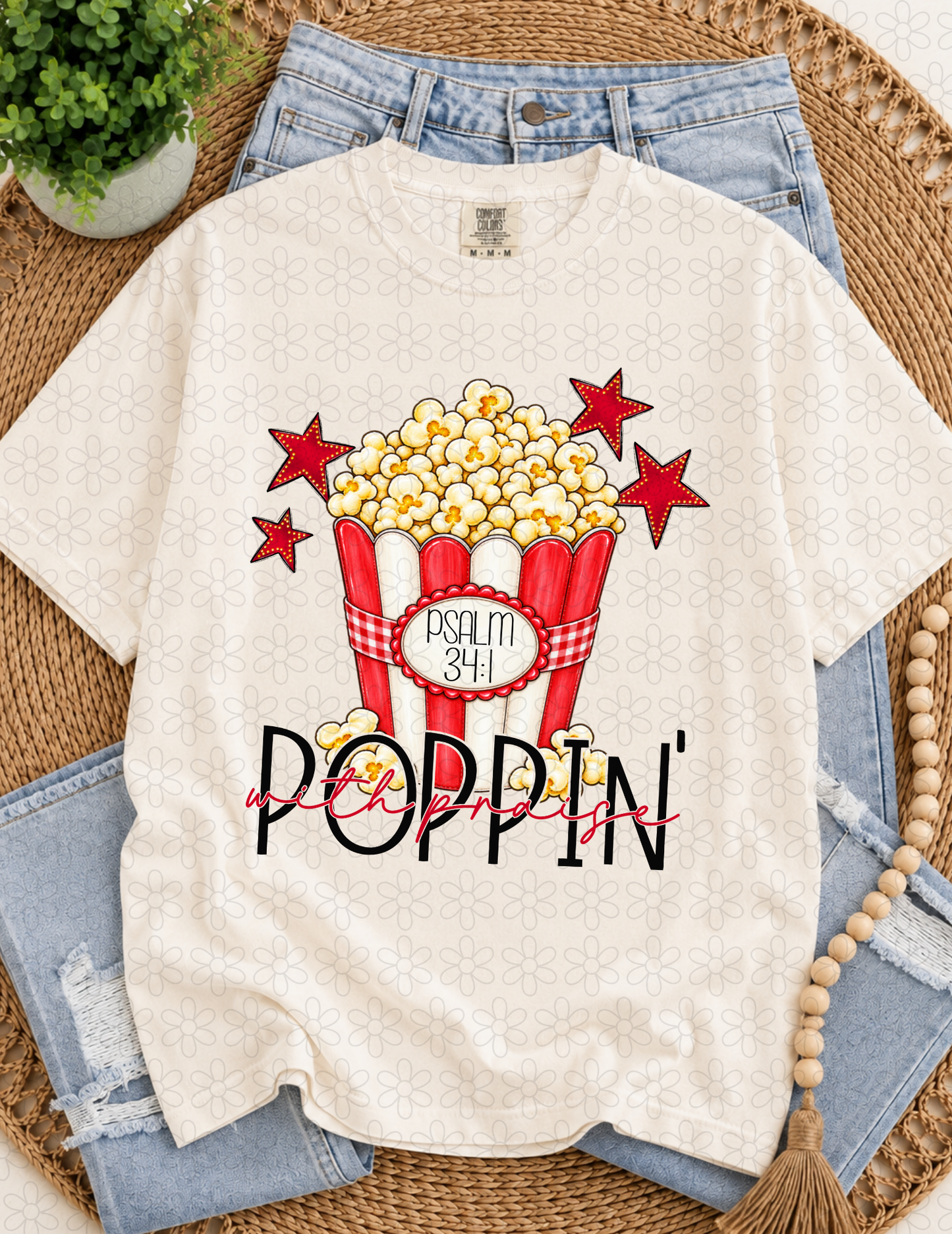 Poppin With Praise Completed Tee