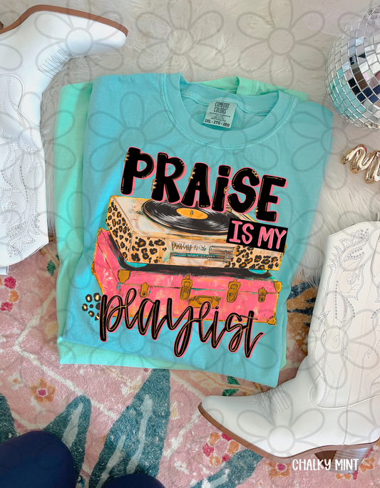 Praise Is My Playlist Completed Tee