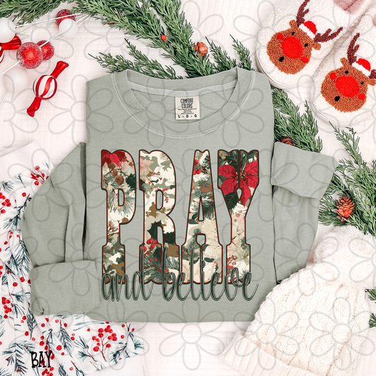 Pray And Believe Kids Completed Tee