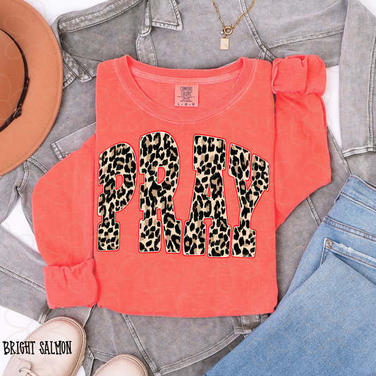 Pray Leopard Pink Completed Tee