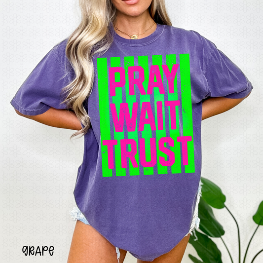 Pray Wait Trust DTF Transfer