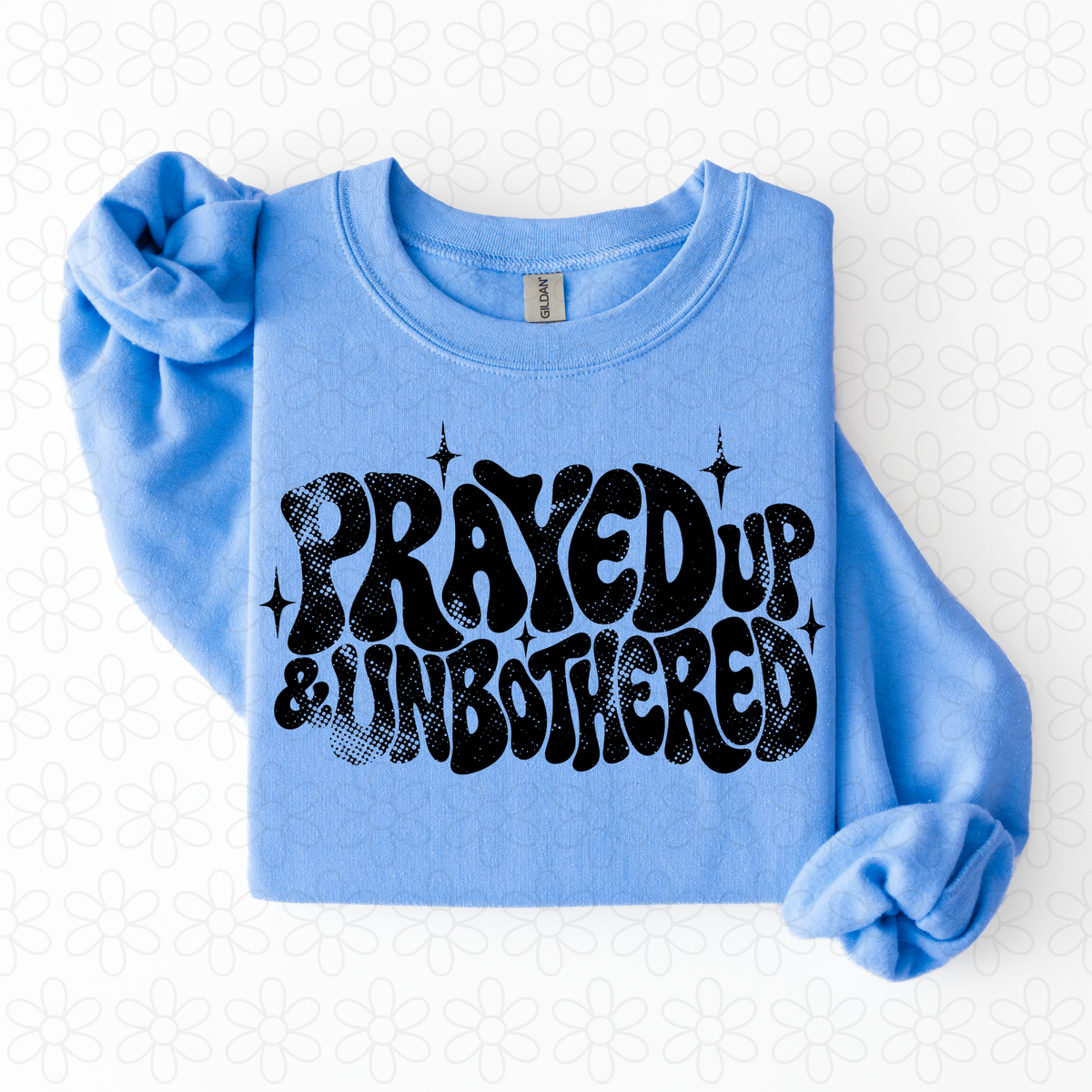 Prayed Up & Unbothered - black Completed Tee