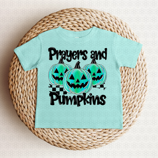 Prayers And Pumpkins (Multiple Colors) Completed Tee