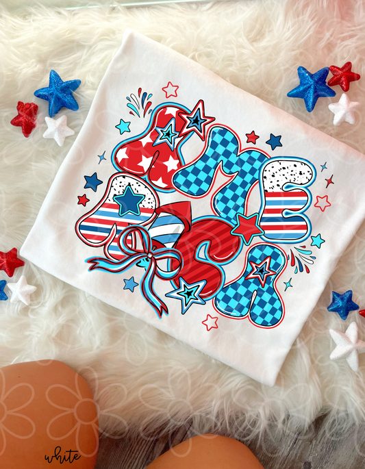 Preppy America Check Completed Tee