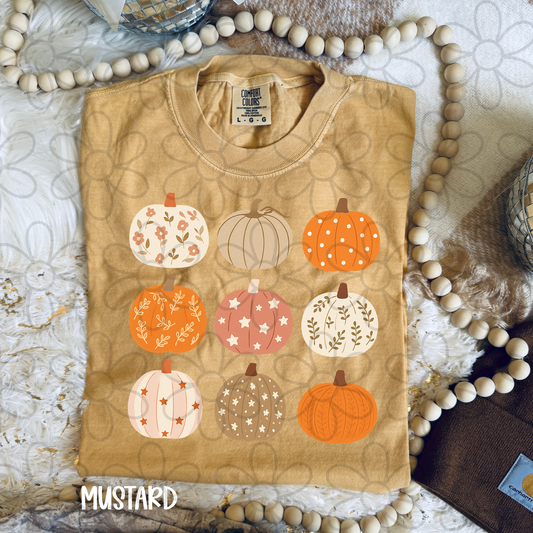 Preppy Pumpkins Kids Completed Tee