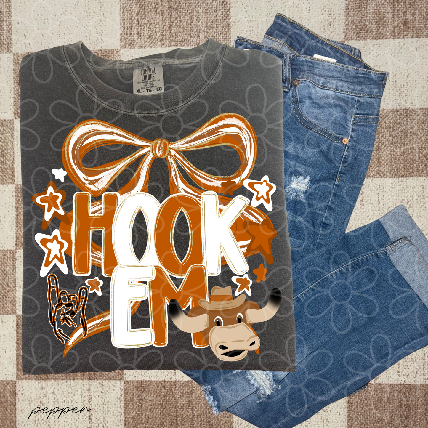 Preppy Sports Team Stars Coquette Bow (Multiple Options) DTF Transfer