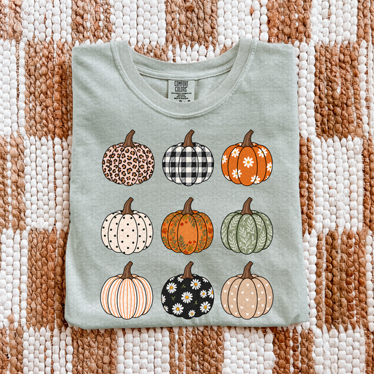 Preppy Pumpkins Completed Tee
