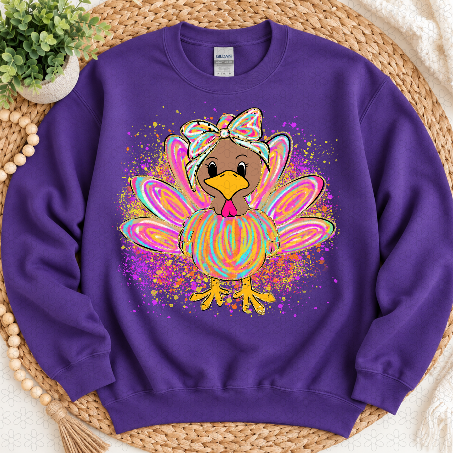 Preppy Thanksgiving Turkey Completed Tee