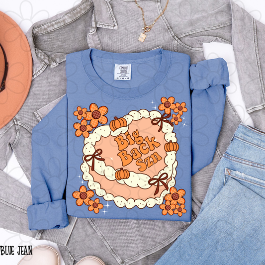Pumpkin Cake Big Back Szn Kids Completed Tee