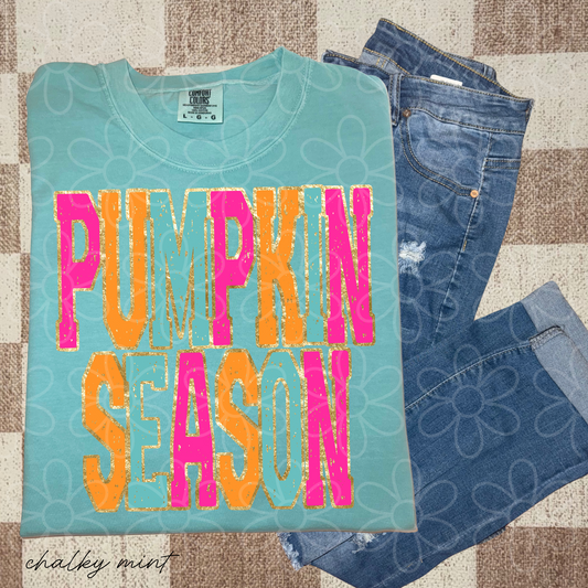 Pumpkin Season Bright Gold Completed Tee
