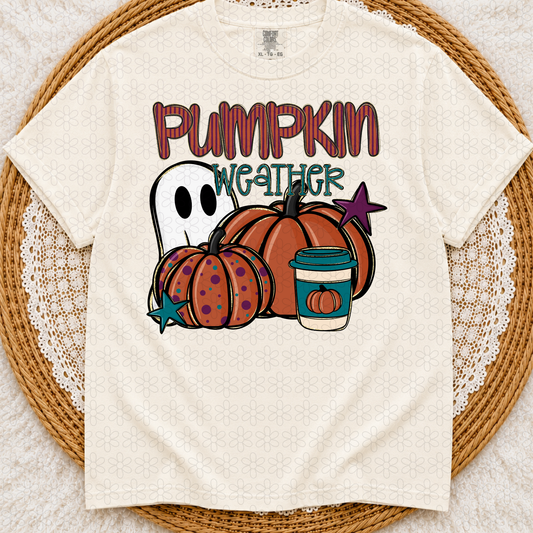 Pumpkin Weather Completed Tee