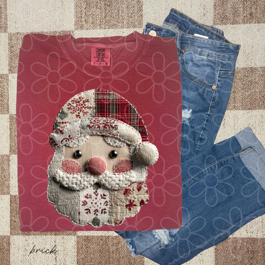 Quilt Santa Completed Tee