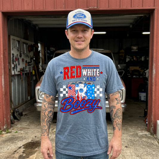 RED WHITE AND BOOZY Completed Tee