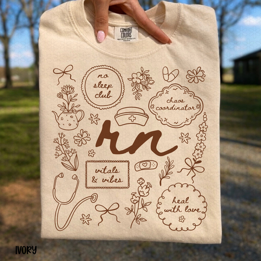 RN-Brown Completed Tee