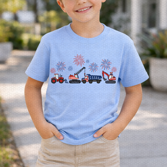 RWB Construction Trucks Completed Tee