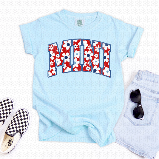 RWB  Floral Mini Completed Tee