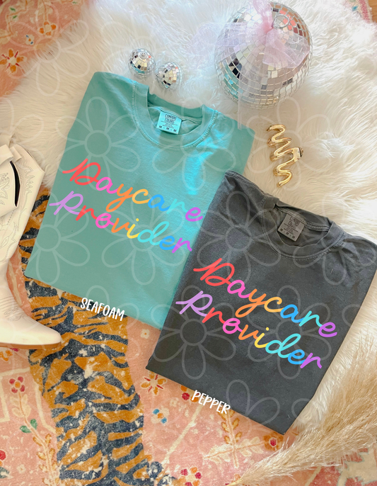 Rainbow Daycare Provider Completed Tee